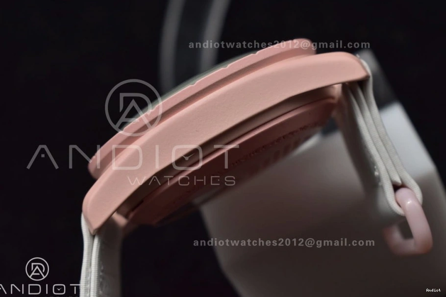 Strap Venus x Bioceramic Moonwatch Nylon Omega on Quartz Swatch to Mission 0407